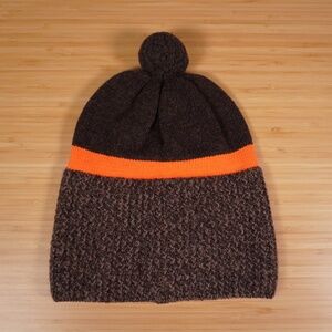 Polo Ralph Lauren Beanie Brown Orange 100% Merino Wool Brand New